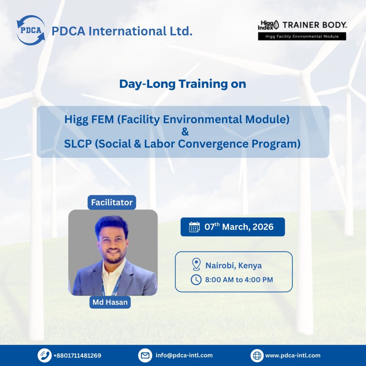 Day-Long Training on Higg FEM (Facility ...