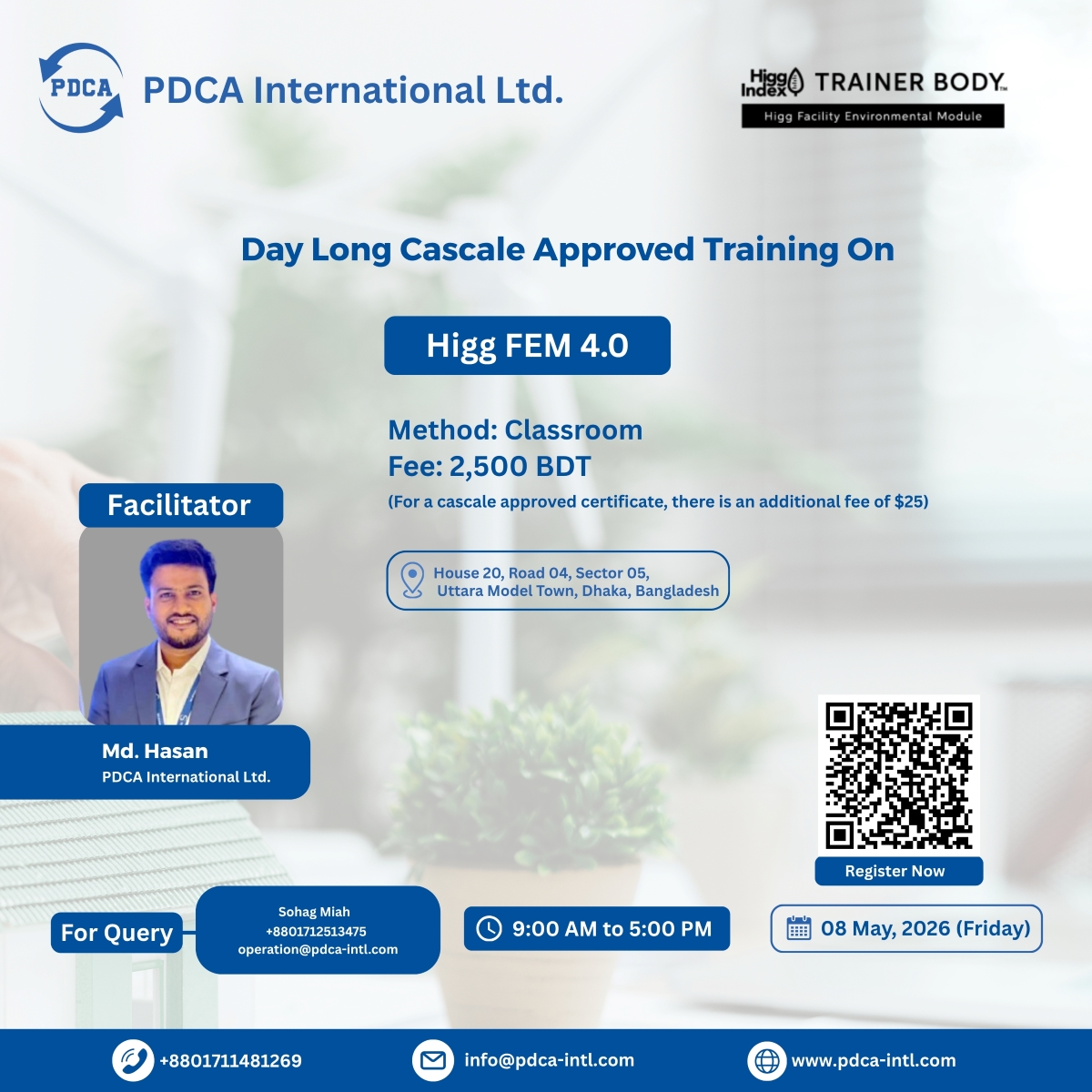 Training on Higg FEM 4.0