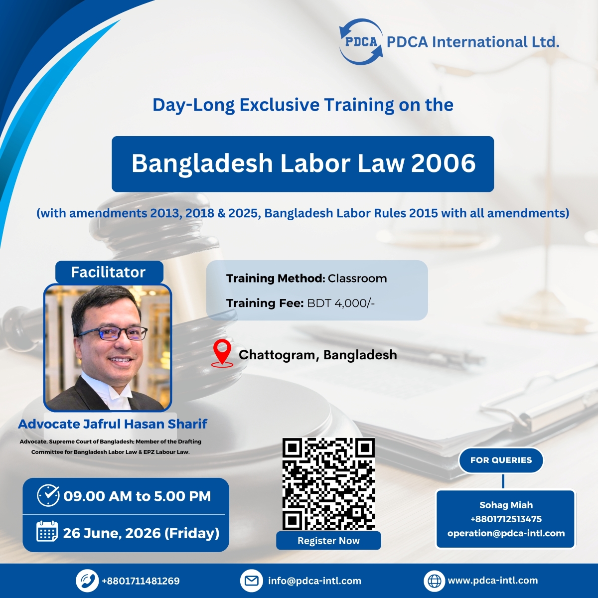 Day long exclusive training on Banglades...