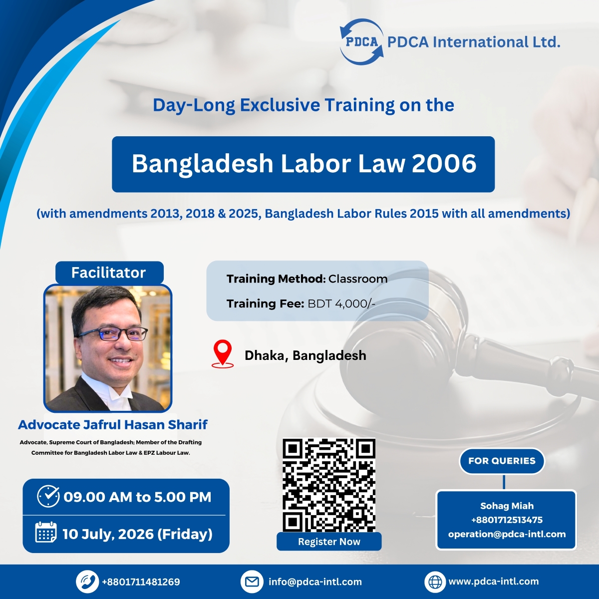 Day long exclusive training on Banglades...