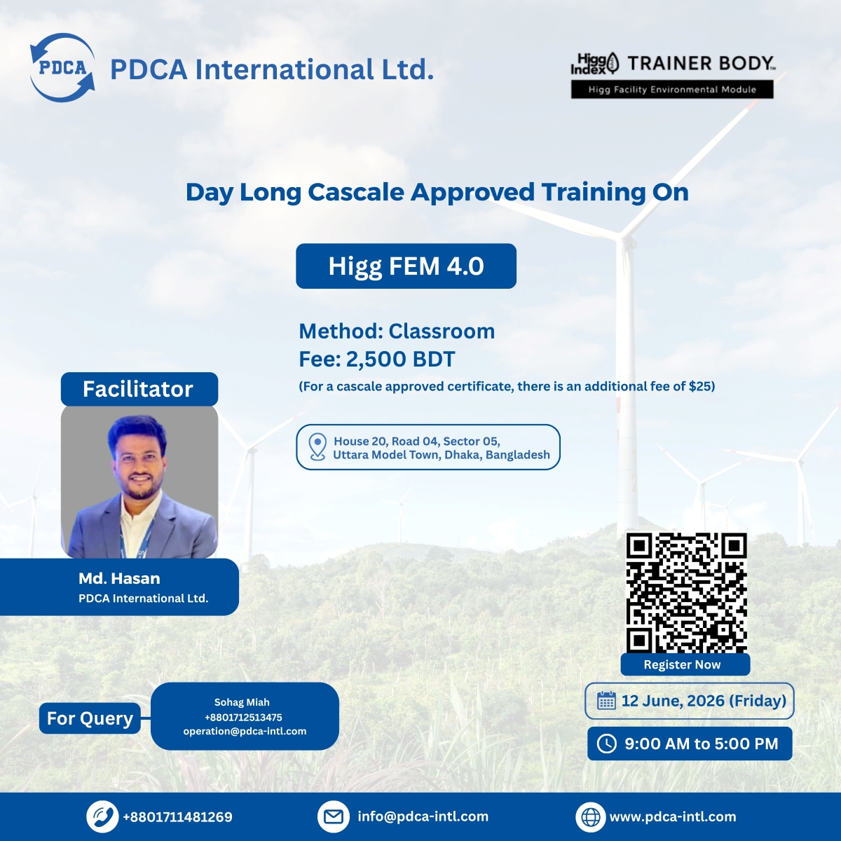 Training on Higg FEM 4.0