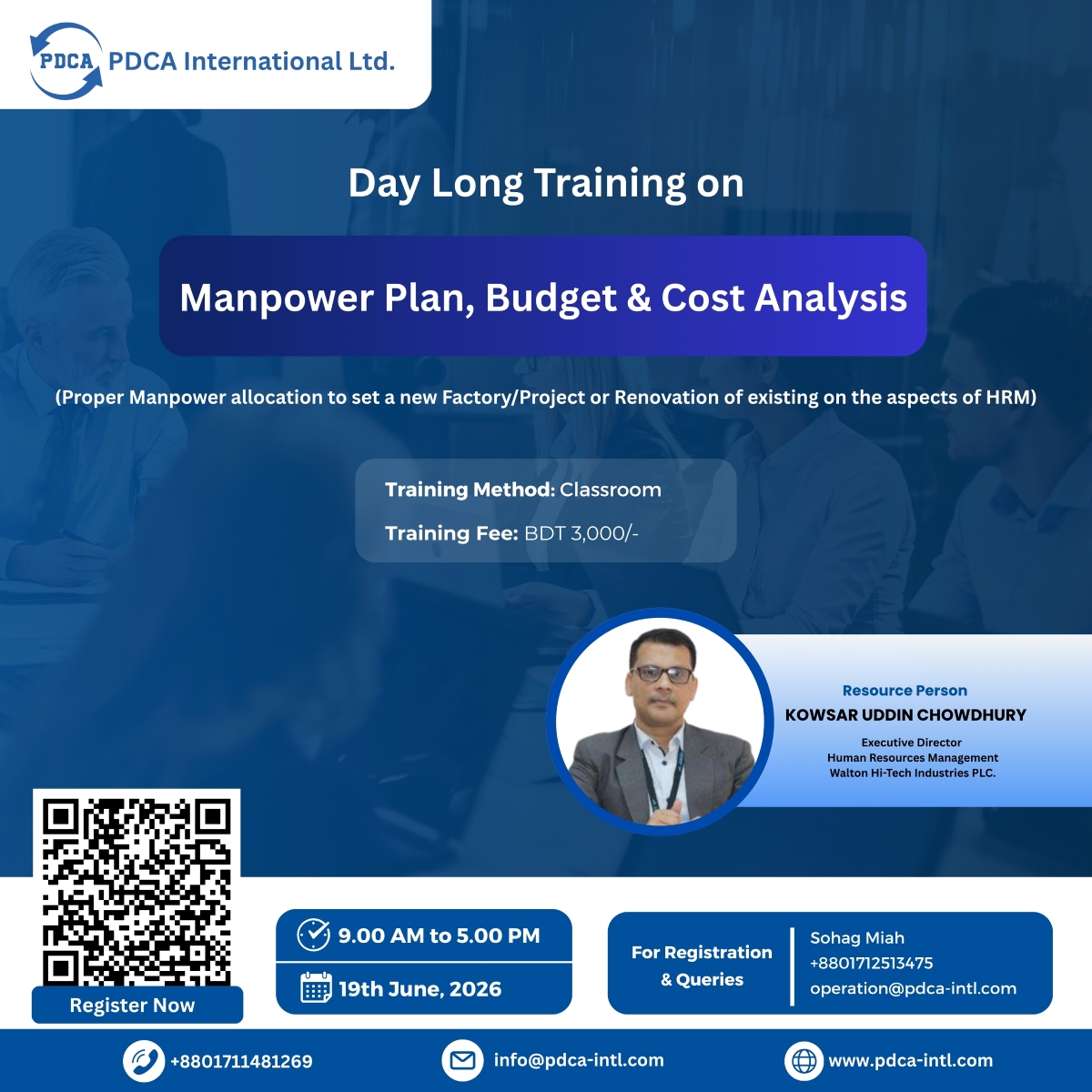 Day Long Training on Manpower Plan, Budg...