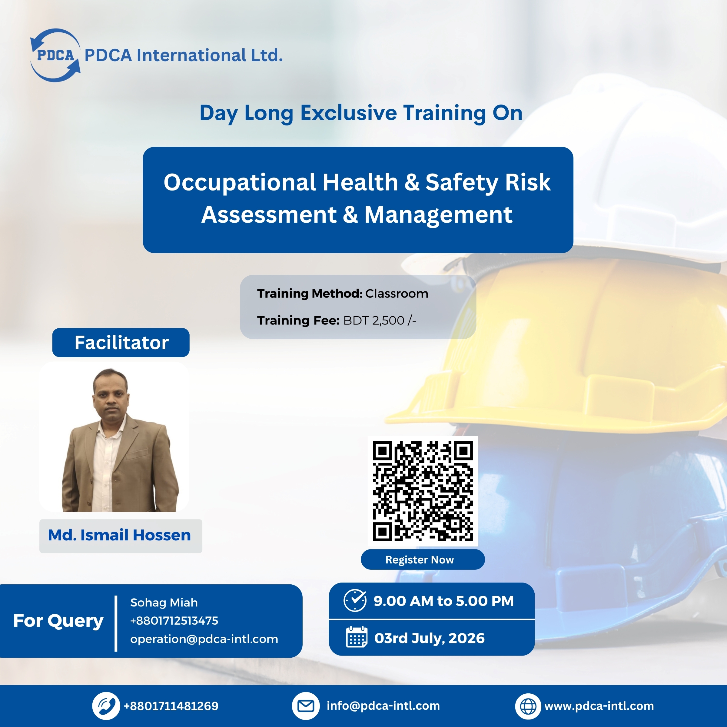 Occupational Health &amp; Safety Risk Assessment &amp; Management