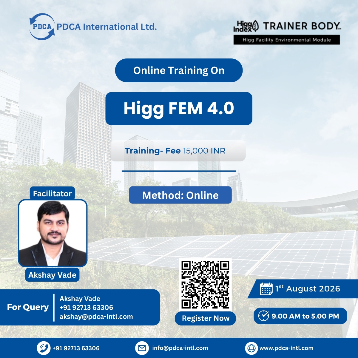 Online Training On Higg FEM 4.0