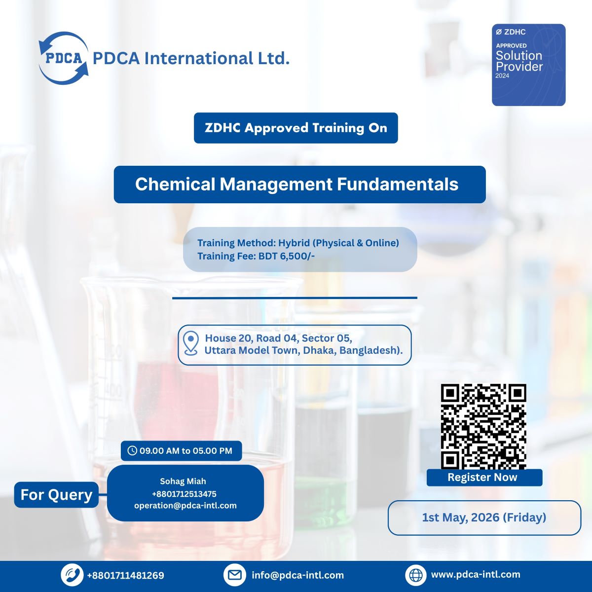 Training on ZDHC Chemical Management Fundamentals