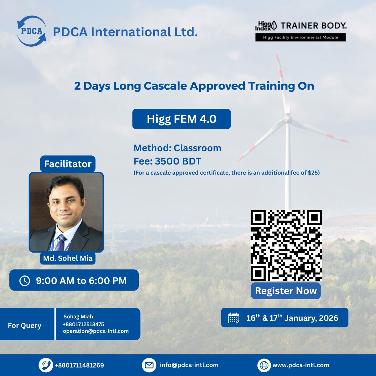 2 Days Long Training on Higg FEM 4.0